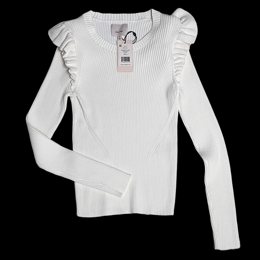 Cinq à sept Sloann Ribbed Pullover size M
